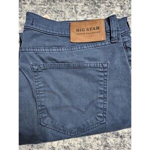 Big Star Union Pants Men's 40S 40X30 Regular Straight Pants Navy Blue